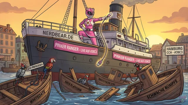 Pinker Ranger – Rassistische Plattformen kentern live auf dem #39C3