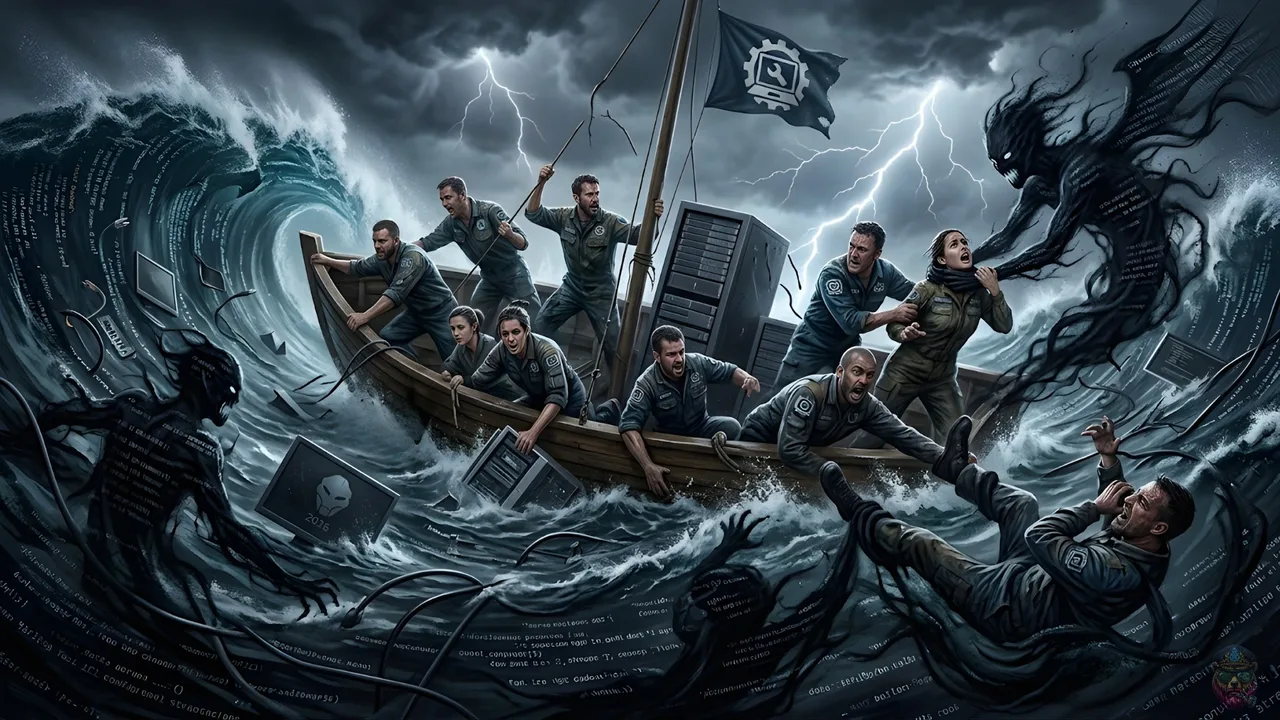 IT-Crew in Seenot – Psychische Brecher lassen die Digitalflotte kentern