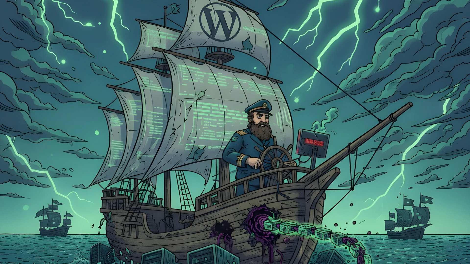 WordPress im Riff: Hacker schleusen Gift über die Blockchain-Kette